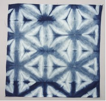 Fig. 6. Tie-dye sample, cotton dyed with natural indigo. Taiwan, 21st century (TRC 2019.2182)