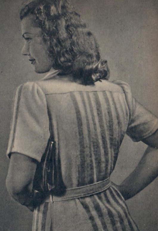 Back of the sport's jacket, made from a blanket, Libelle 1946.