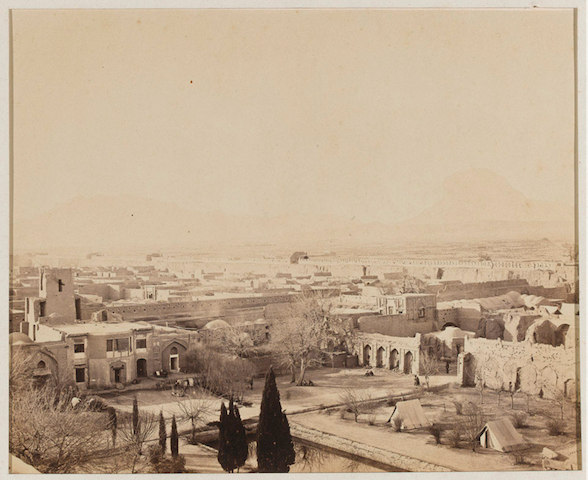 View of part of the citadel and the environs of Kandahar. Taken from the Signal Tower, erected by the British inside the citadel after they occupied the city on 8 January 1879. Courtesy National Army Museum, London, NAM. 1951-01-43-1. Public domain.