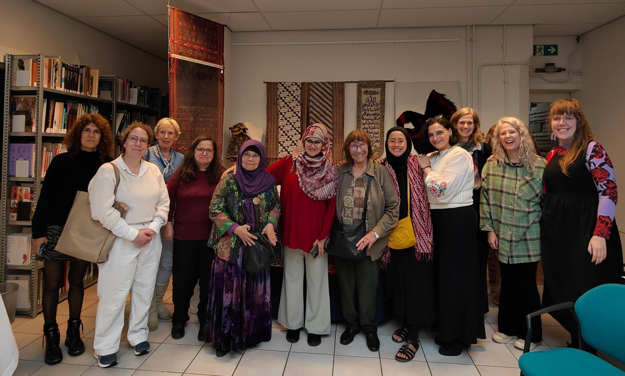Guests at the opening of the TRC mini exhibition "Verbinding', 1 October 2024. Photograph by Maria Linkogle.