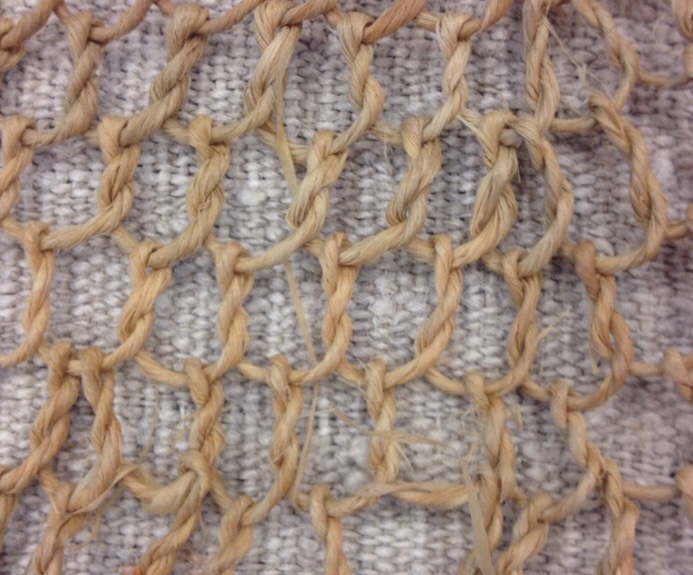 Example of plaiting technique from the Stone Age. Photograph: Dorothee Olthof.