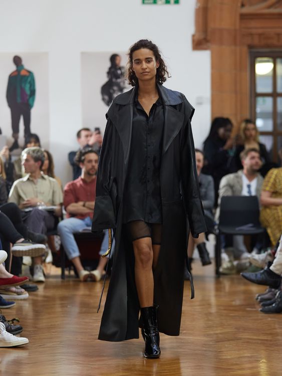 One of the outfits designed and made by Kate Askham, final year fashion show, Manchester 2019.