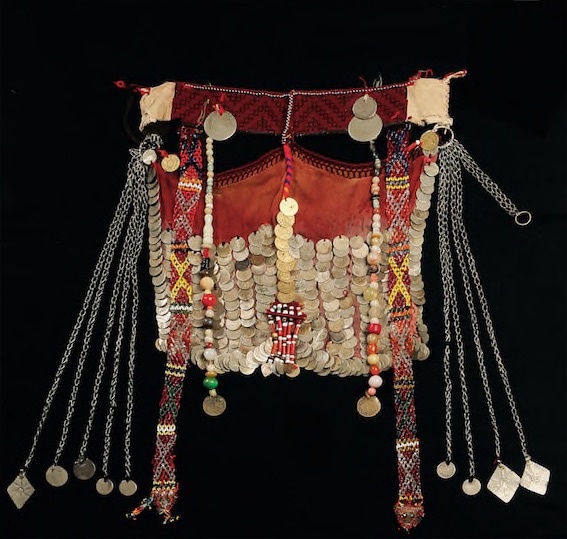 Burqa face veil from northern Sinai. TRC 2002.0018.