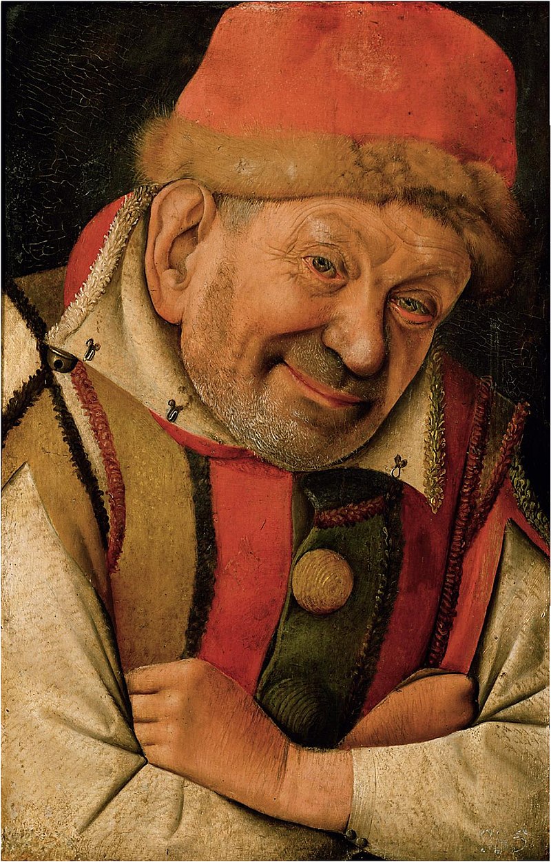 Jean Fouquet, Portrait of the Ferrara Court Jester Gonella, c. 1445. Kunsthistorisches Museum, Vienna. Public domain.