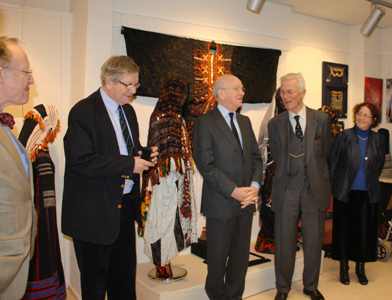Opening of the TRC exhibition on Arab embroidery, on 9th March, 2010.