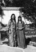 Nigar Shukri and Maryan Koehler dressed in Kurdish clothing from the area of Urmieh, northwestern Iran (1974 or 1975).
