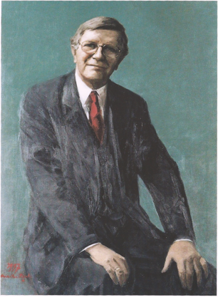 Prof. Lammert Leertouwer, painted by Marike Bok.