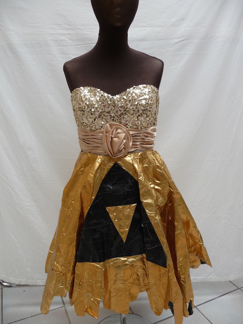 Duct tape dress. TRC collection.