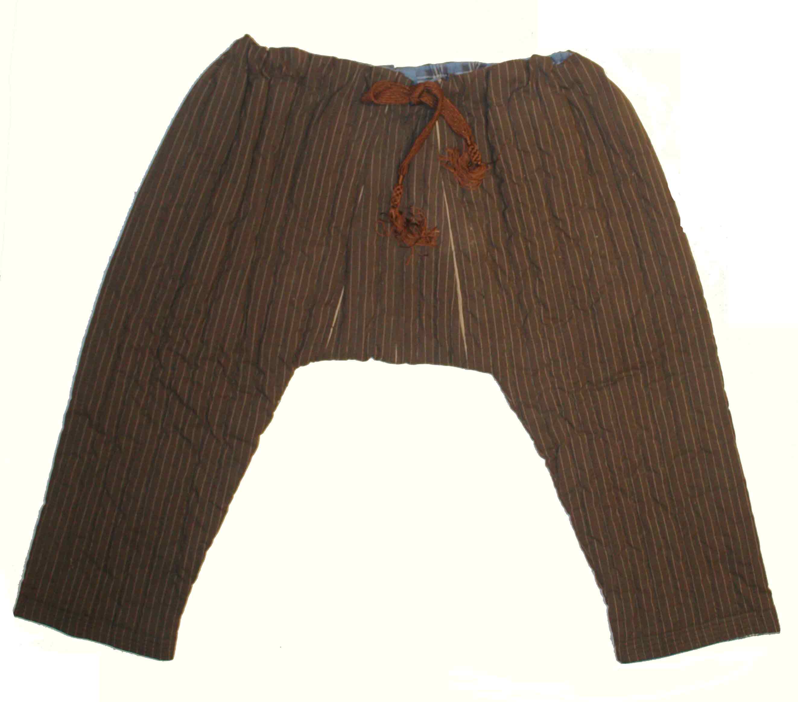 Padded Buzkashi trousers, North Afghanistan. TRC Collection
