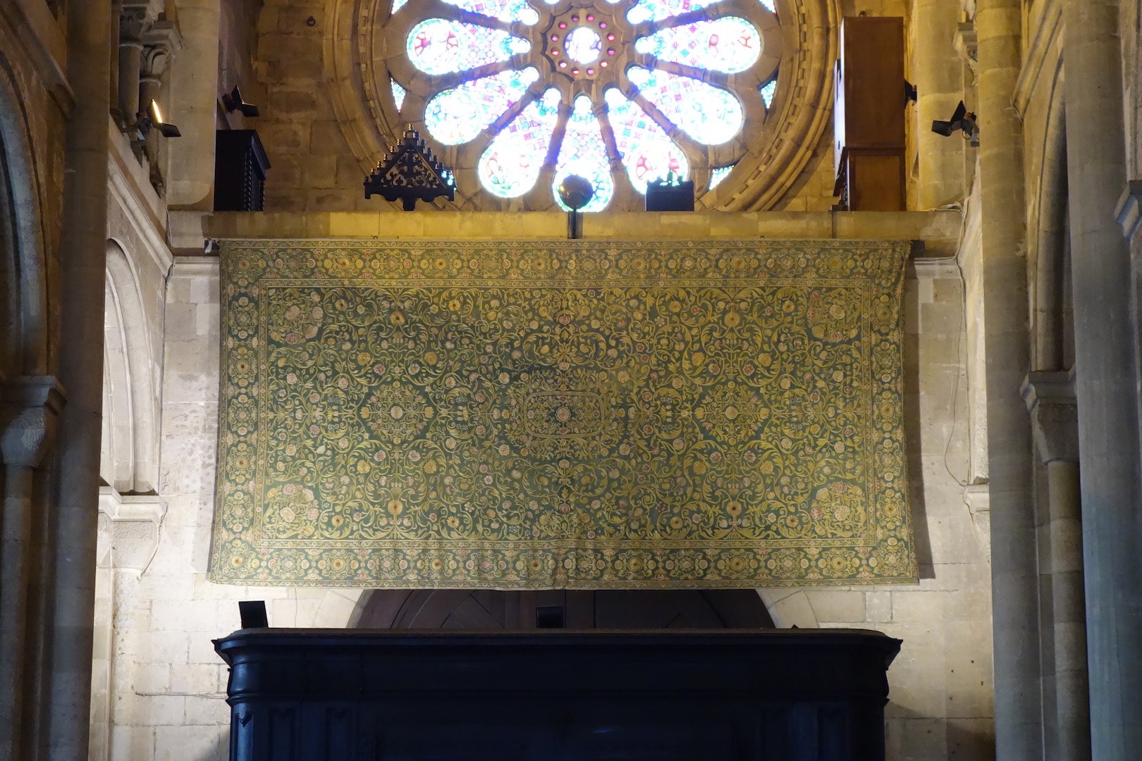 17th century embroidery hanging in the Lisbon Cathedral.