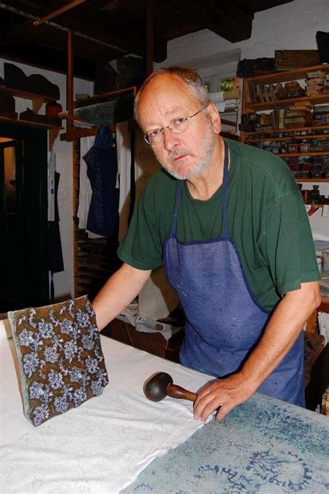 Georg Stark in his indigo workshop.