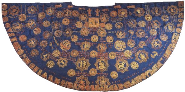 The Sternenmantel of Henry II, early 11th century. Bamberg.