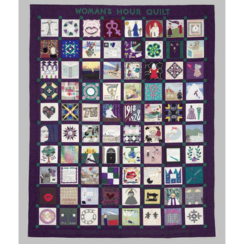 A patchwork quilt housed in the Victoria & Albert Museum, London (T1-1996). It was made in 1993 to celebrate 75 years of women’s suffrage in Britain.